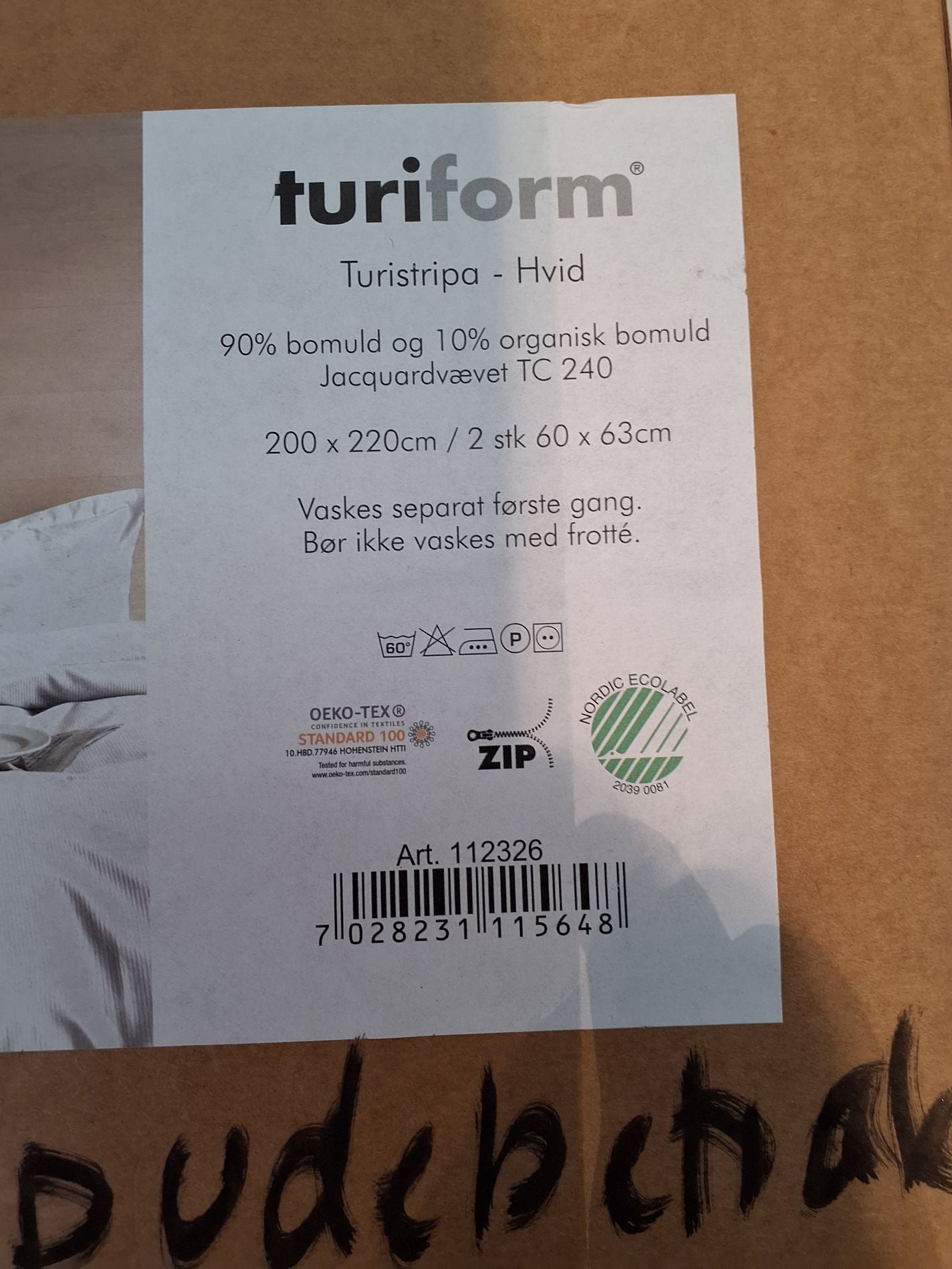 Turiform sengetøj